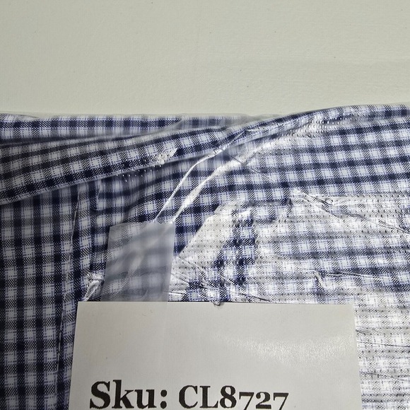 Ministry of Supply Shirt Mens XL Blue Plaid Button Up Long Sleeve Vented Office‎ - Picture 13 of 13